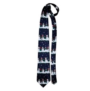 Snowman Patterned Tie